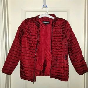 Burgundy Members Only coat